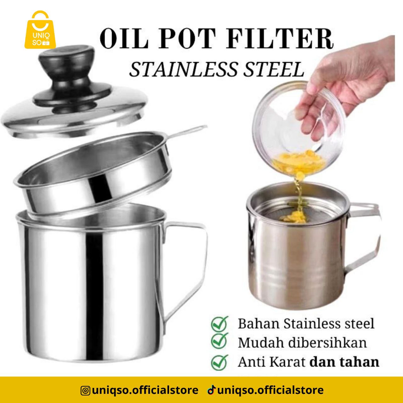 OIL POT STAINLES