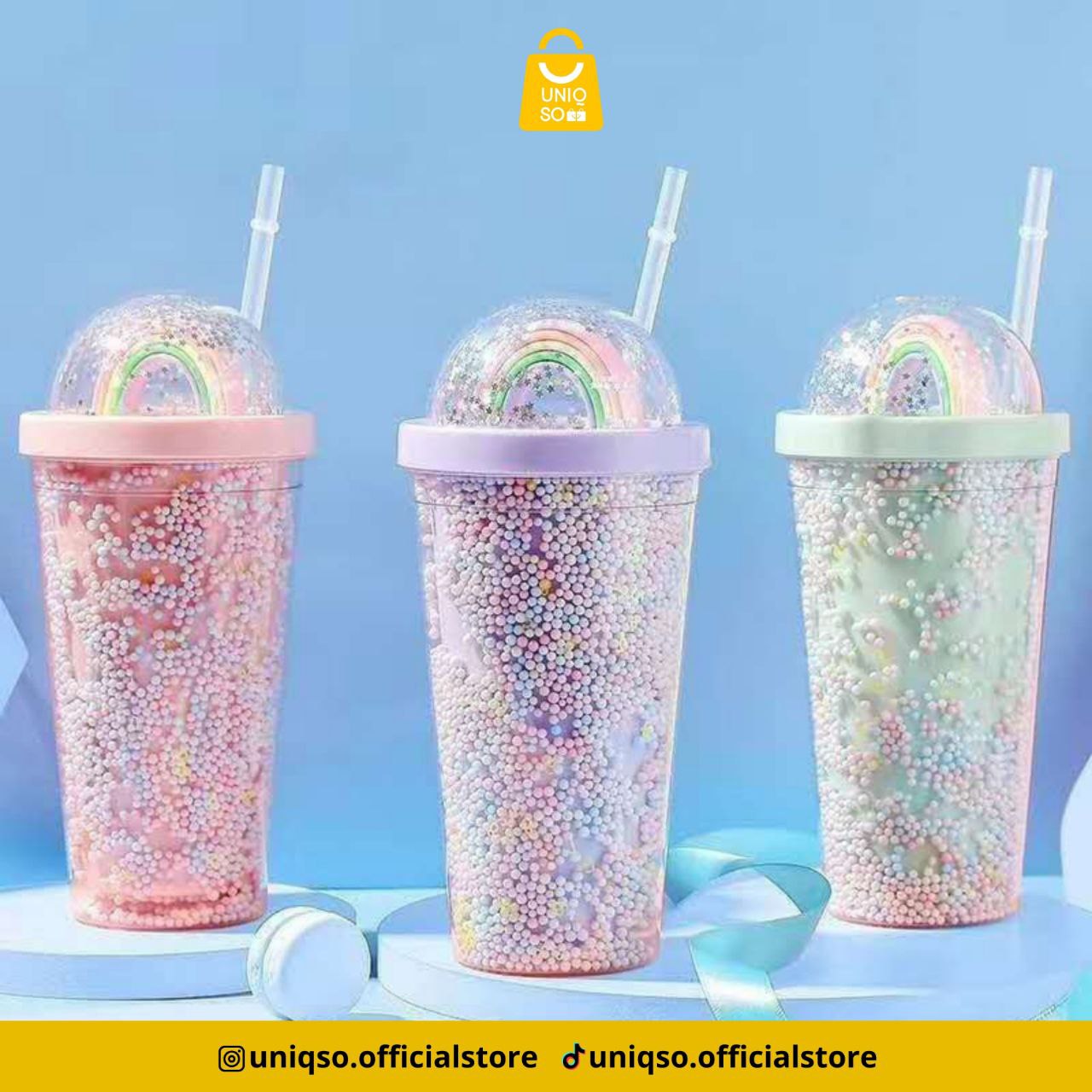 BOTOL SPRINKLE GLITER PELANGI PACK