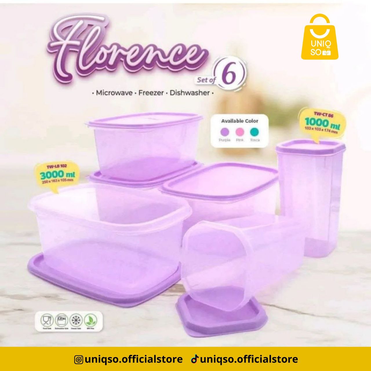 TOPLES FLORENCE SET 6 PCS