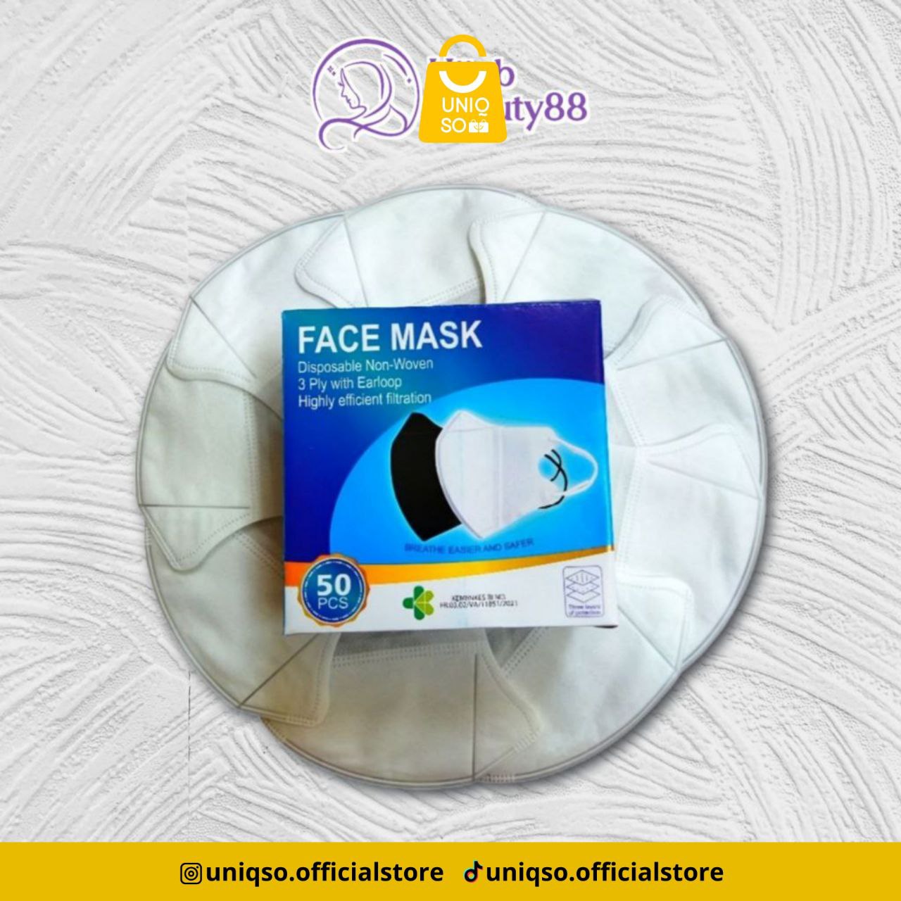 MASKER DUCKBILL PUTIH