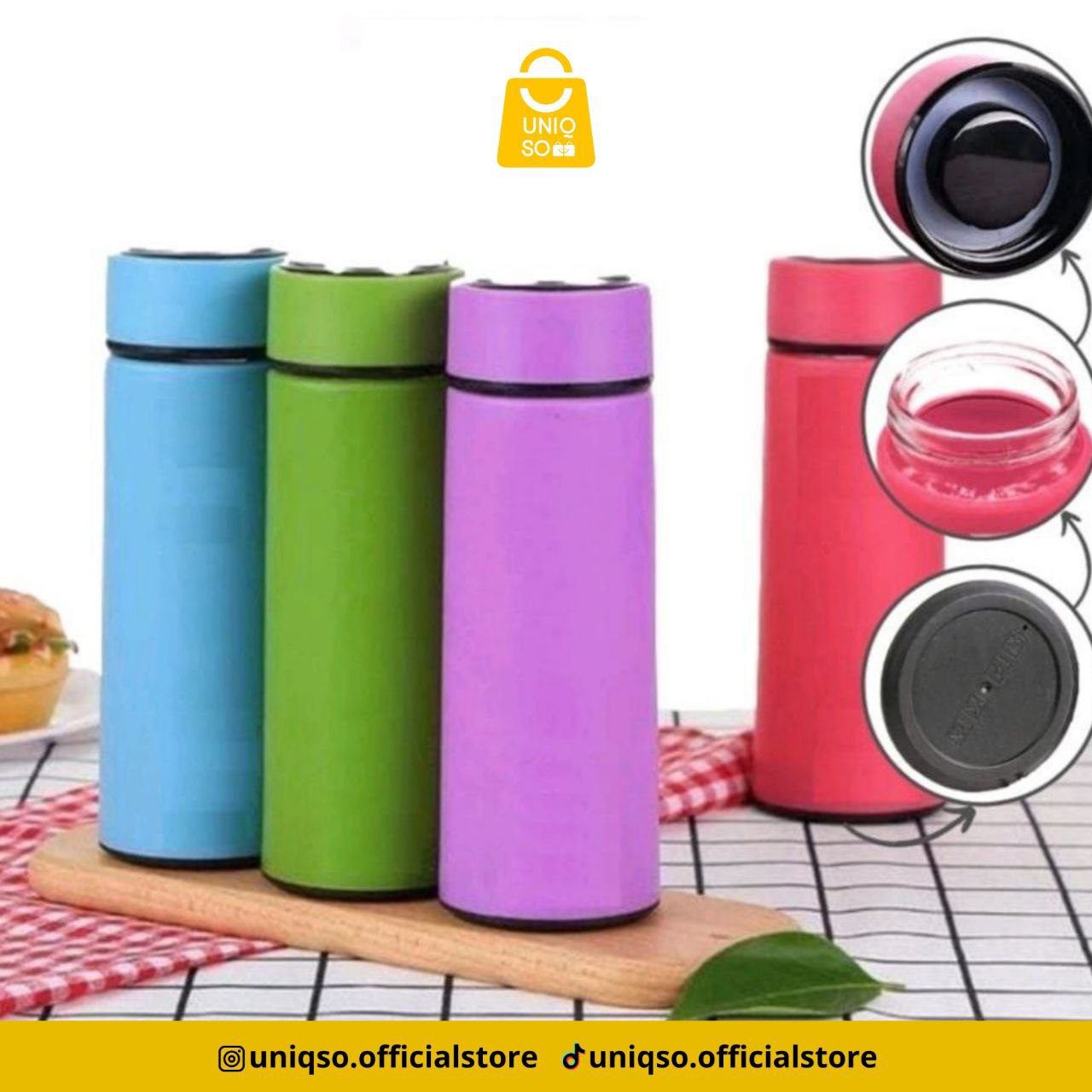 BOTOL KACA SIX OUP NO BOX